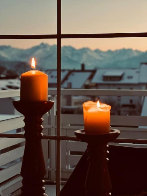 Penthouse Im Dachgeschoss Apartment Sonthofen Bagian luar foto